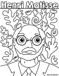 Garout's board coloring pages on pinterest. Matisse Portrait Coloring Page By Primary Painters Tpt
