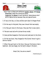Noun Worksheets Have Fun Teaching Parts Of Speech Worksheets Nouns Worksheet Phonics Words
