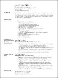 The account representative will have assigned revenue goals and activity responsibilities. Entry Level Insurance Claims Adjuster Resume Resume Now