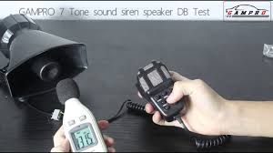 Gampro 7 Tone Car Siren Sound Effect With Speaker Youtube