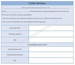 Download Liability Disclaimer Form Template In Word Document Sample Forms Liability Waiver Liability Templates