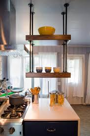 Desperate Kitchen Makeover Austin Loft Inspired Kitchen Hanging Shelf Kitchen Kitchen Remodel Kitchen Design Small