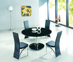 A premium finish that protects your solid wood table and chair set adds to the value. Planet Black Round Glass Dining Table With Ashley Chairs Glass Vault Furniture