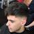 High Fade Side Swept Fringe Haircut Men Fade