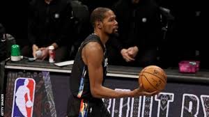 Kevin durant's performance on tuesday night was a pantheon game, one that gets talked about for years to come and elevates a star player's legacy. Kevin Durant Brooklyn Nets Forward Taken Off Because Of Coronavirus Protocols Bbc Sport