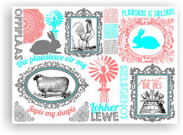 Oppiplaas Papier Plekmatjies 24 Blaaie South Africa Party Afrikaans Africa Party