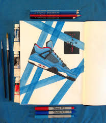 Air jordan mars 270 mens basketball trainers cd7070 sneakers shoes. Travis Scott X Air Jordan 4 Cactus Jack Drawing Draw Art Artist Artwork Artshare Sketch Sneakers Sketch Trendy Sneakers Sneaker Street Style Summer