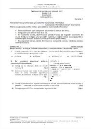 La ieşirea din examen, mulţi elevi au recunoscut că nu au învăţat suficient pentru această probă. Bac 2018 La InformaticÄƒ Subiectele Date La InformaticÄƒ La Bacalaureat 2018 Libertatea