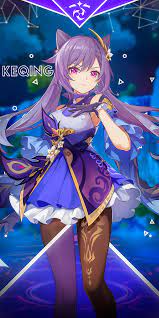 Genshin Impact Mobile Wallpaper Keqing By Akaseven On Deviantart This app is made by artist. genshin impact mobile wallpaper