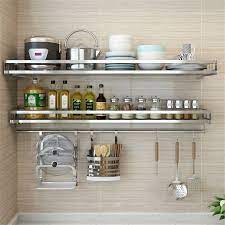 Maybe you would like to learn more about one of these? Punch Free 304 Stainless Steel Kitchen Wall Mounted Seasoning Rack Kitchen Supplies Storage Rack Shopee Malaysia