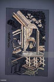 General View Of The Maison Lesage Embroidery School Press Day As Part Lesage Broderie Geometrique Broderie Tambour