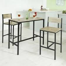 sobuy ogt03 ensemble table de bar 2 chaises set de 1 table 2 chaises table haute cuisine table haute cuisine table et chaises hautes table bar