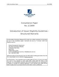 The securities commission malaysia (sc; Introduction Of Issuer Eligibility Securities Commission Malaysia