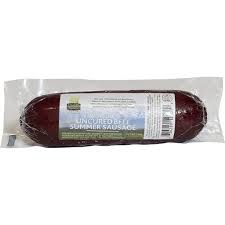 For an evening meal substitute chipped beef. Strauss Grass Fed Beef Summer Sausage Brats Sausages Sendik S Food Market