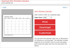 Download a free printable calendar for 2021 or 2022, in a variety of different formats and colors.these free printable calendars are available as pdf files that you can print on your home, school, or office computer. 10 Sites To Download Free Printable Calendar Templates Hongkiat