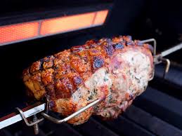 Press it into the meat before grilling. Rotisserie Leg Of Pork Roast With Injection Brine And Herb Rub Dadcooksdinner