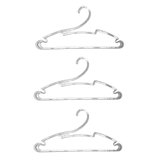 Conjunto de cabides em Plástico 3 peças adulto Transparente - Lojas Toda  Casa