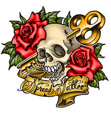 Although in this case it is tattooed on the neck, it's perfect for the back or shoulder as well. Tattoo Skull Rose Tomotue Illustrations Art Street