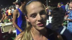 Brie Oakley After Running 15:53 in Woodbridge Sweepstakes
