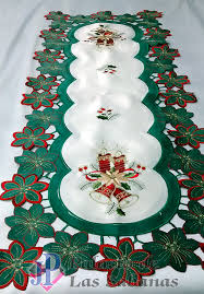 Camino De Mesa Navideno Velas Verde Camino De Mesa Navideno Caminos De Mesa Navidad Manteles De Navidad