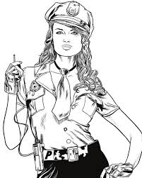 Desenho By Stevany Art Police Woman Police Women Police Art Character Art