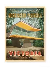 mccraith house mornington peninsula print vintage postcards travel vintage travel posters australian vintage
