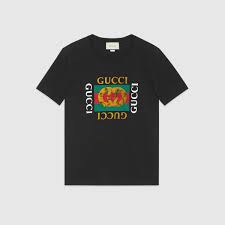 Gucci Washed T Shirt With Print Mens Tshirts Tshirt Design Men Gucci Shirts