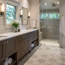 Browse the pictures to find inspiring bathroom ideas on houzz, including stylish vanities, fancy toilets, taps, shower tiling, as well as storage ideas for small bathrooms. 75 Beautiful Ceramic Tile Bathroom Pictures Ideas July 2021 Houzz