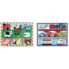 Find many great new & used options and get the best deals for melissa & doug chunky puzzle farm animals at the best online prices at ebay! Melissa Doug Farm Wooden Chunky Puzzle 8 Pcs With Vehicles Wooden You Are My Everything Yame Inc