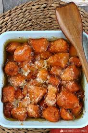 Mash sweet potatoes from the can in a large bowl. Candied Yams Recipe Love Bakes Good Cakes