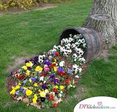 Blumenkubel Gartendeko Selber Machen Pflanzen Cheap Landscaping Ideas Garten Deko