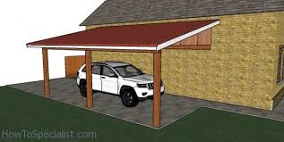 The regular style roof has a 6 overhang on the front and back. Attached Carport Free Diy Plans Howtospecialist How To Build Step By Step Diy Plans
