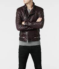 Allsaints Conroy Leather Biker Jacket Mens Biker Jackets Leather Jacket Men Leather Jacket Outfit Men Biker Jacket Men
