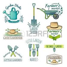 Outils De Jardin Banque D Images Vecteurs Et Illustrations Libres De Droits Outils De Jardin Logo De La Ferme Jardin Logo