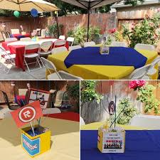 Roblox Birthday Party Game Ideas Roblox Birthday Party Ideas Centerpiece Birthday Party Decorations Diy Kids Party Centerpieces Tiana Birthday Party
