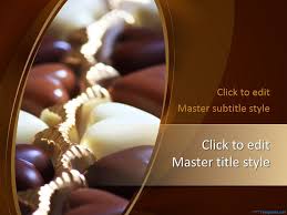 Free Chocolate Ppt Template Is A Yummy Theme The Master Slide Contains A Premium Chocolate Heart Shaped Gift Premium Chocolate Chocolate Template Ppt Template