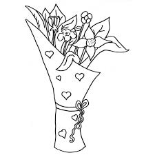 Fiori immagini gratis per facebook e whatsapp. Disegno Di Mazzo Di Fiori Da Colorare Per Bambini Disegnidacolorareonline Com