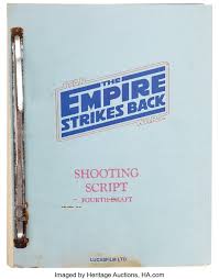 With the technological advances of today i can't think of a single application that is affected by colour vision. Star Wars Episode V Empire Strikes Back Screenplay Movie Tv Lot 2936 Heritage Auctions