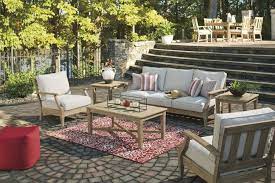 Clare View Beige Outdoor Living Room Set With Cushion In 2021 Outdoor Living Room Outdoor Lounge Set Outdoor Living Rooms