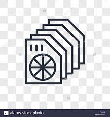 heat sink vector icon isolated on