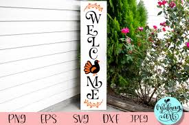 Download Welcome Thanksgiving Porch Sign Graphic By Midmagart Creative Fabrica PSD Mockup Templates