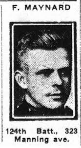 Maynard, Fred Meredith: Service no. 770147