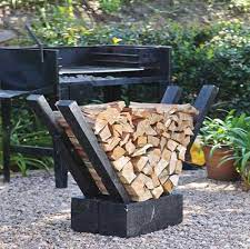 Diy Wood Holder Fire Pit Landscaping Outdoor Firewood Rack Firewood Storage Outdoor