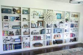 The shelves were up and braced but needed some trim to help them look built in. Pin On Ideas For The House