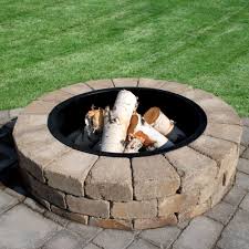 Absorbing video recording fire pit ring and grate kit: Necessories Santa Fe Stone Fire Pit Ring Kit 3500003 At The Home Depot Fire Pit Kit Modern Fire Pit Fire Pit Landscaping