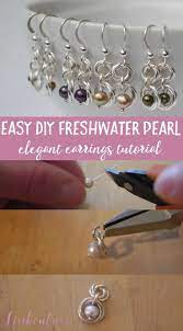How To Make Your Own Elegant Freshwater Pearl Earrings Diy Jewelry Inspiration Jewelry Tutorials Handmade Jewelry