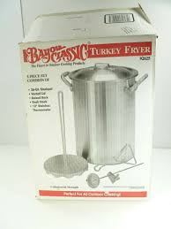 Bayou classic 4225 42qt alum turkey fryer, units. Bayou Classic 2625 26 Qt Aluminum Turkey Fryer Kit 5 Piece Set Ebay