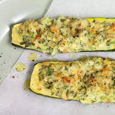 Gefullte Zucchini Vom Grill Rezept Rezepte Gefullte Zucchini Zucchini Grillen Rezept