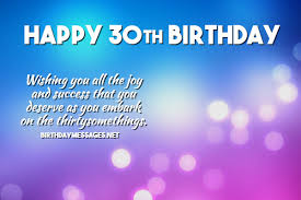 Poem for 30th birthday female. 30th Birthday Wishes Quotes Happy 30th Birthday Messages
