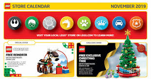 Brickfinder Lego Store Calendar November 2019 Promotions Usa